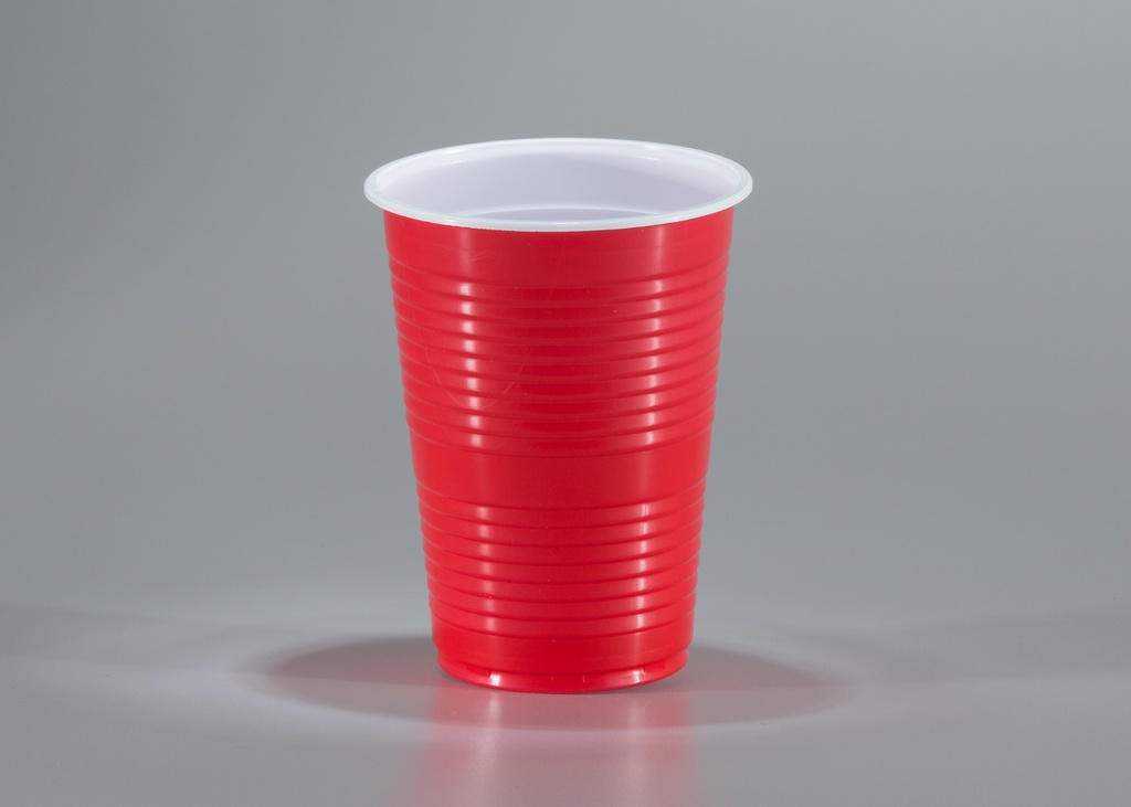 VASO 10 OZ BICOLOR ROJO